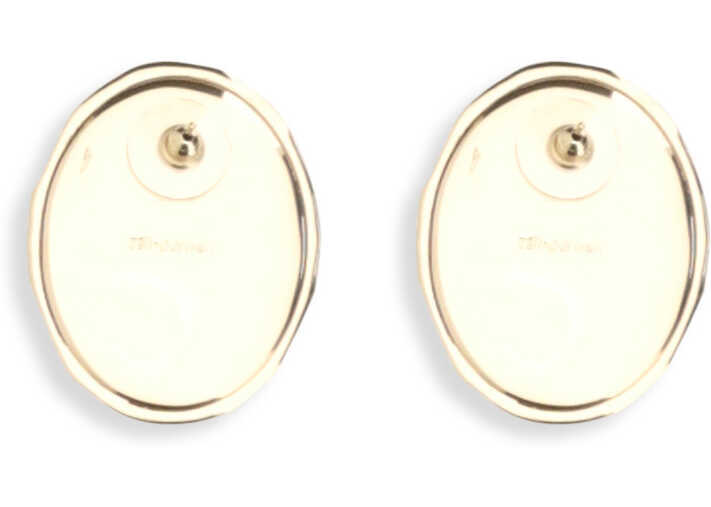 Cercei Self-Portrait Hammered gold Earrings BLACK Femei (BM 19707362) 2