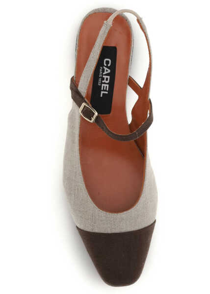 Pantofi cu toc CAREL PARIS Oceano Ballerinas BEIGE/BROWN Femei (BM 19707377) 4