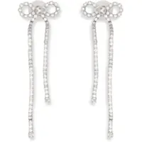 Cercei Crystal Drop Bow Earrings Femei