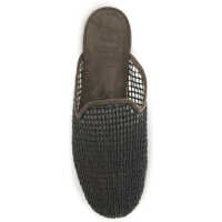 Sneakers Brunello Cucinelli Dama - Sneakers Brunello Cucinelli Suede Mules with Precious Net Embroidery TORBA Femei (BM 19707383) - B-mall.ro