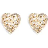 Cercei Embellished heart Earrings Femei