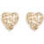 Self-Portrait Embellished heart Earrings GOLD