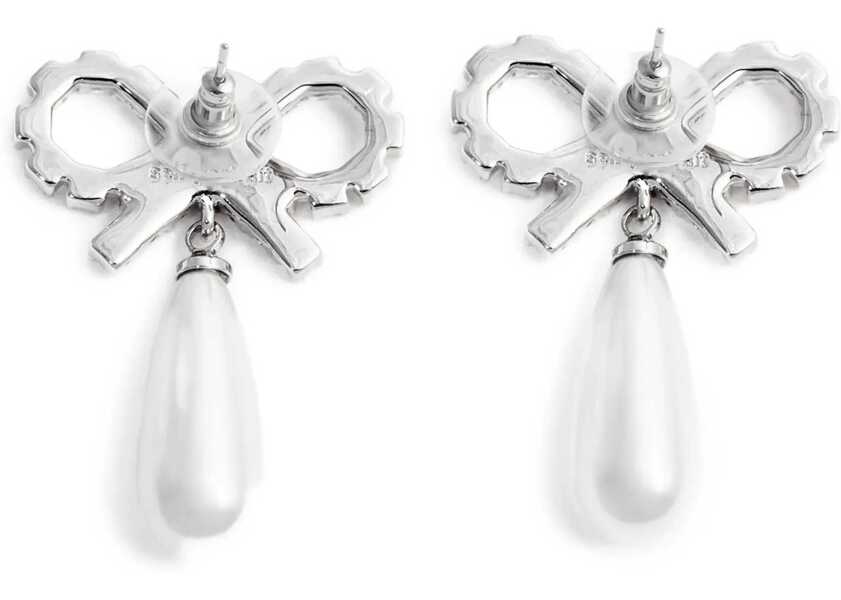 Cercei Self-Portrait Crystal bow pearl Earrings PEARL Femei (BM 19707398) 4