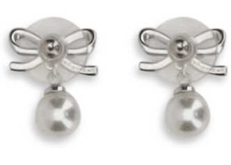 Cercei Self-Portrait Pearl bow Earrings SILVER Femei (BM 19707404) 2