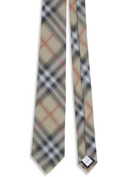 Cravate Burberry silk Check Tie SAND IP CHECK Barbati (BM 19707410) 3