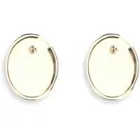 Accesorii Self-Portrait Dama - Cercei Self-Portrait Hammered gold Earrings BROWN Femei (BM 19707419) - B-mall.ro