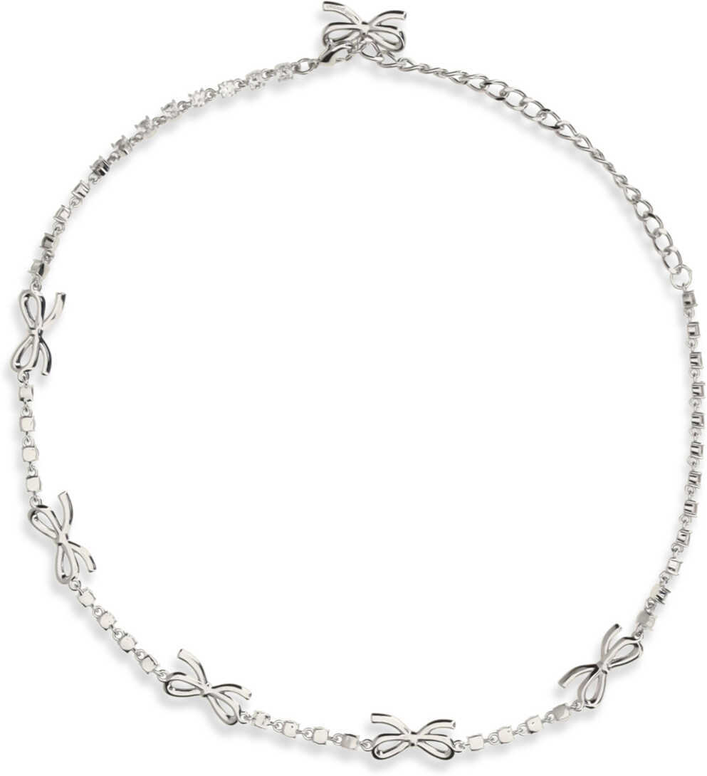 Coliere Self-Portrait Crystal Bow Necklace SILVER Femei (BM 19707422) 2