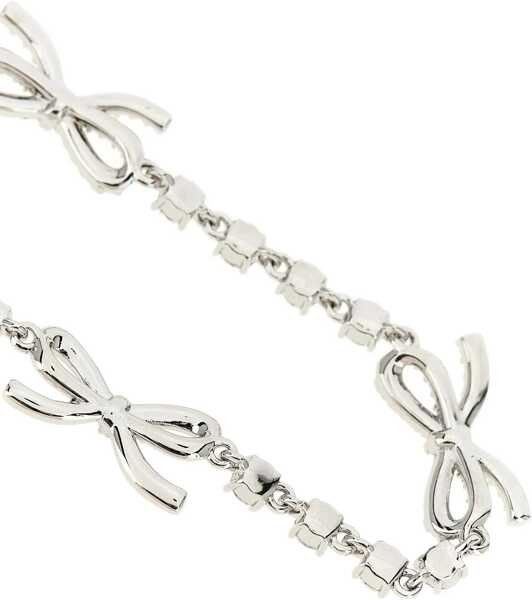 Coliere Self-Portrait Crystal Bow Necklace SILVER Femei (BM 19707422) 3