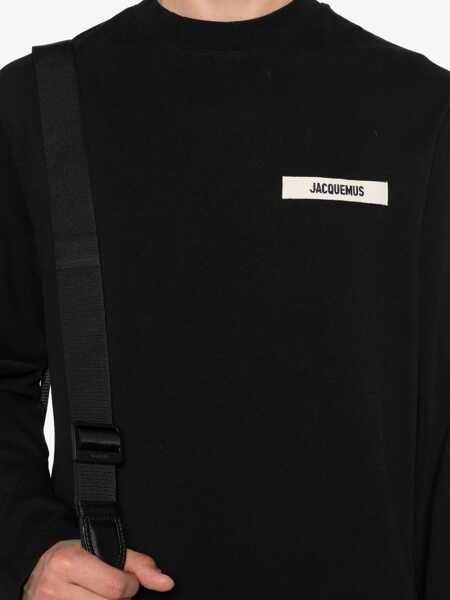 Tricouri JACQUEMUS Long-Sleeved T-Shirt BLACK Barbati (BM 19707452) 5