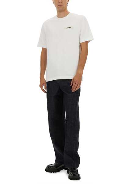 Tricouri JACQUEMUS La Maglietta Gros Grain WHITE Barbati (BM 19707461) 3