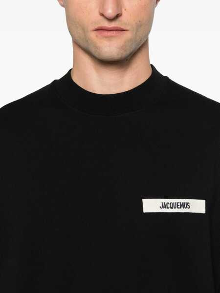 Bluze de trening JACQUEMUS Grosgrain Logo Sweatshirt BLACK Barbati (BM 19707467) 5