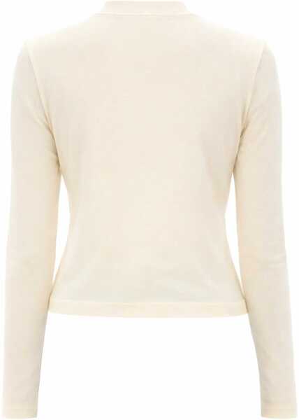 Tricouri JACQUEMUS The Grosgrain Long-Sleeved Shirt BEIGE Femei (BM 19707470) 3