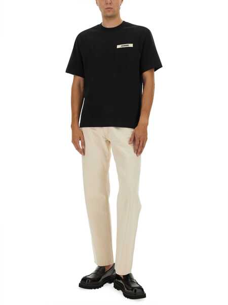 Tricouri JACQUEMUS La Maglietta Gros Grain BLACK Barbati (BM 19707479) 3