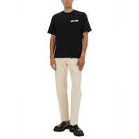 Tricouri JACQUEMUS pentru Barbati - Tricouri JACQUEMUS La Maglietta Gros Grain BLACK Barbati (BM 19707479) - B-mall.ro