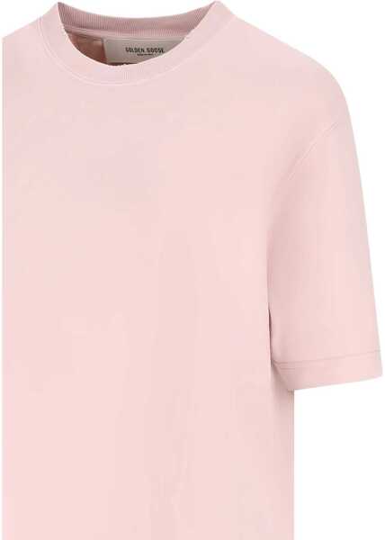 Tricouri Golden Goose T-Shirt With Logo PINK Femei (BM 19707482) 3