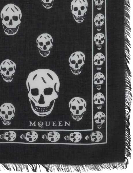 Esarfe Alexander McQueen Skull Scarf BLACK Barbati (BM 19707491) 2
