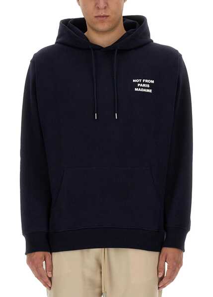 Bluze de trening DRLE DE MONSIEUR Slogan Sweatshirt BLUE Barbati (BM 19707503) 2