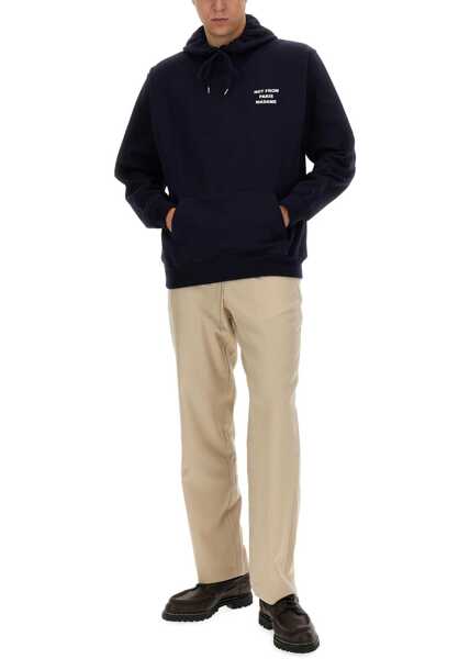 Bluze de trening DRLE DE MONSIEUR Slogan Sweatshirt BLUE Barbati (BM 19707503) 4