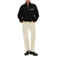 Bluze de trening JACQUEMUS pentru Barbati - Bluze de trening JACQUEMUS Felpa Con Collo Dolcevita Con Zip BLACK Barbati (BM 19707512) - B-mall.ro