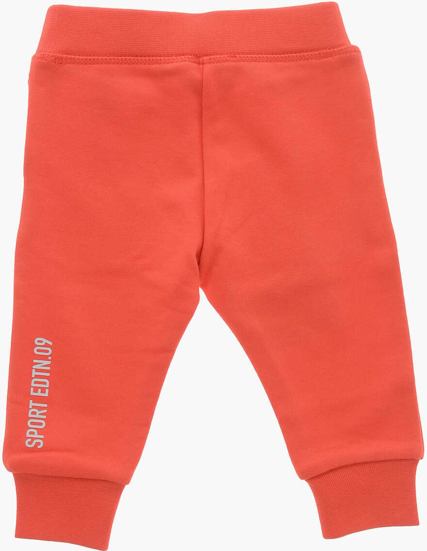 Pantaloni de trening DSQUARED2 Brushed Cotton Sport Edtn Sweatpants With Cuffs Red Baieti (BM 19707644) 3