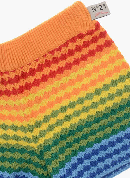 Pantaloni scurti N21 Kids Knitted Shorts With Elastic Waistband Multicolor Baieti (BM 19707656) 2