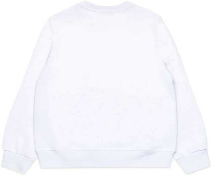 Bluze de trening DSQUARED2 Crew Neck Relax Sweatshirt With Printed Logo White Baieti (BM 19707659) 2