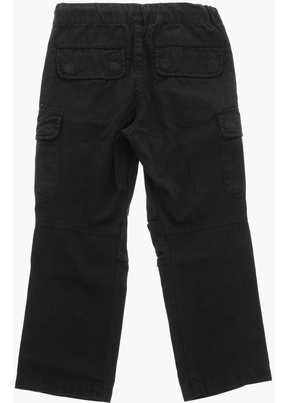 Pantaloni Diesel Cotton Picar Cargo Pants With Drawstring Black Fete (BM 19707668) 3