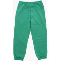 Pantaloni casual N&deg;21 Kids pentru Baieti - Pantaloni de trening N21 Kids Brushed Cotton Sweatpants With Cuffs And Printed Logo Green Baieti (BM 19707671) - B-mall.ro