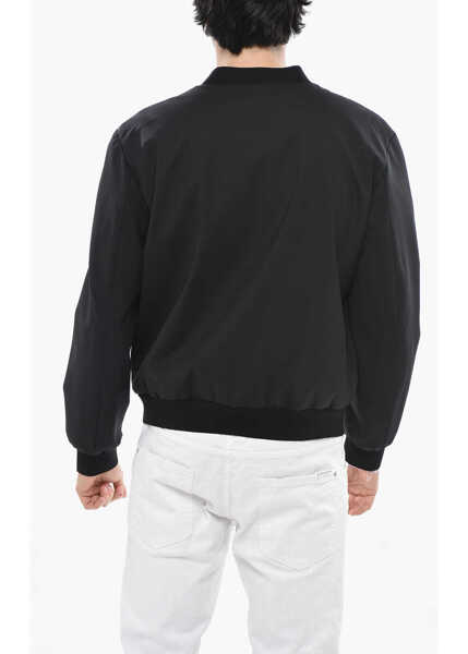 Sacouri DSQUARED2 Blazer Cardigan Fit Con Logo In Spugna Black Barbati (BM 19707677) 2