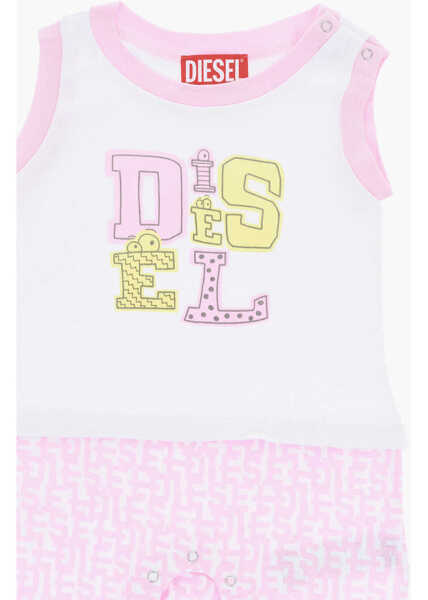 Rochii lungi Diesel Sleeveless Lightweight Cotton Jrib-Nb Romper White Fete (BM 19707686) 2