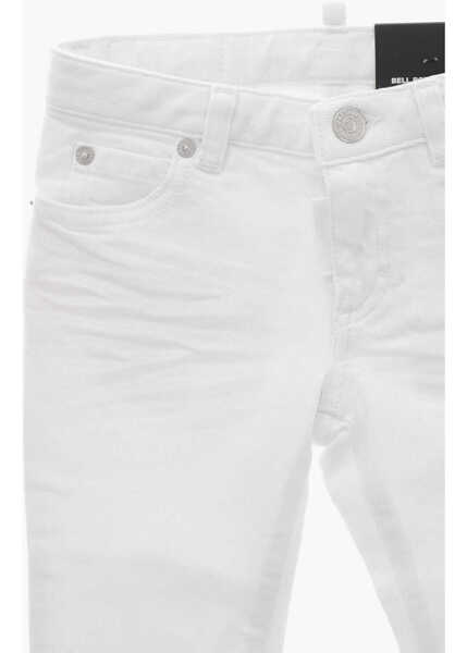 Blugi drepti DSQUARED2 Light Washed Bell Jeans White Baieti (BM 19707698) 2