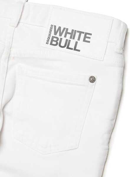 Blugi drepti DSQUARED2 Jeans Bell A Light Wash White Baieti (BM 19707698) 4