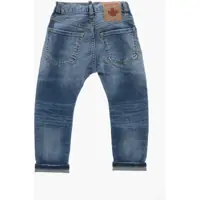 Pantaloni casual DSQUARED2 pentru Baieti - Pantaloni casual DSQUARED2 Sronewashed Jeans With Cuffed Hem Blue Baieti (BM 19707704) - B-mall.ro