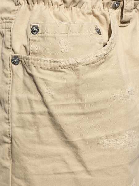 Pantaloni casual DSQUARED2 Chino Pants With Distressed Effect Beige Barbati (BM 19707710) 5