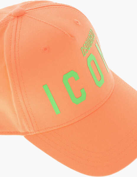 Caciuli DSQUARED2 Icon Cotton Cap With Monogram Orange Baieti (BM 19707713) 2