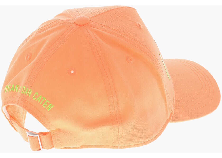 Caciuli DSQUARED2 Icon Cotton Cap With Monogram Orange Baieti (BM 19707713) 3