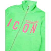 Imbracaminte DSQUARED2 pentru Baieti pagina 3 - Bluze de trening DSQUARED2 Icon Fluorescent Sweatshirt With Contrasting Logo Green Baieti (BM 19707725) - B-mall.ro