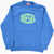 Diesel Oversized Crew-Neck Sweatshirt With Embossed Logo Blue