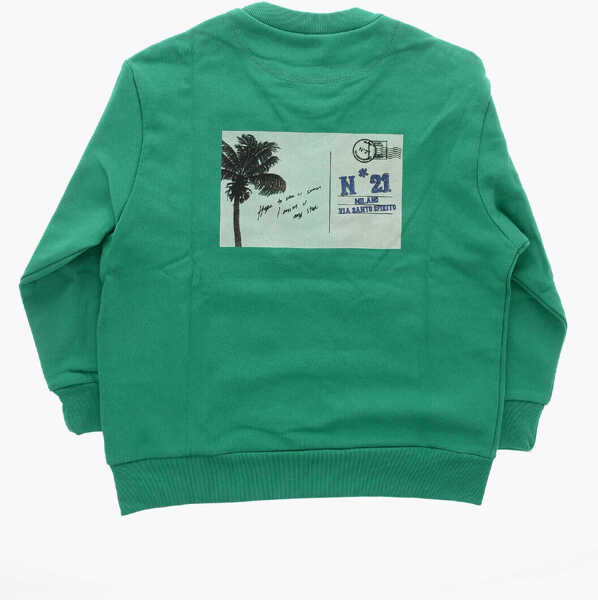 Bluze de trening N21 Kids Crew Neck Hollywood Brushed Cotton Sweatshirt Green Baieti (BM 19707734) 3