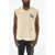 DSQUARED2 Virgin Wool Tank Top With Logo Beige