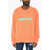 DSQUARED2 Cotton Crew-Neck Sweatshirt With Logo Orange
