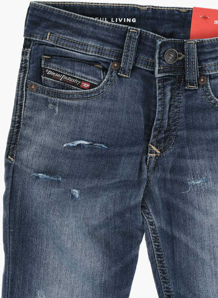 Blugi drepti Diesel Vintage Effect Stretch Denim 1979 Sleenker-J Jjj Jeans Blue Baieti (BM 19707755) 2