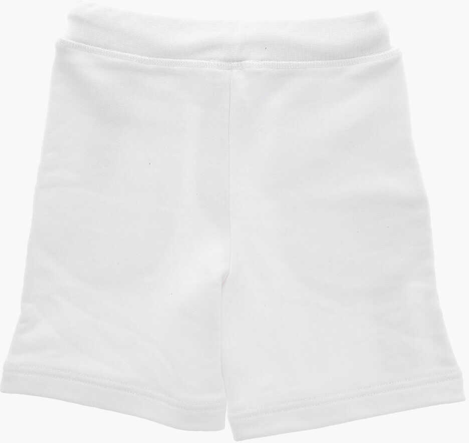 Pantaloni scurti DSQUARED2 Jersey Shorts With Printed Logo White Baieti (BM 19707764) 3