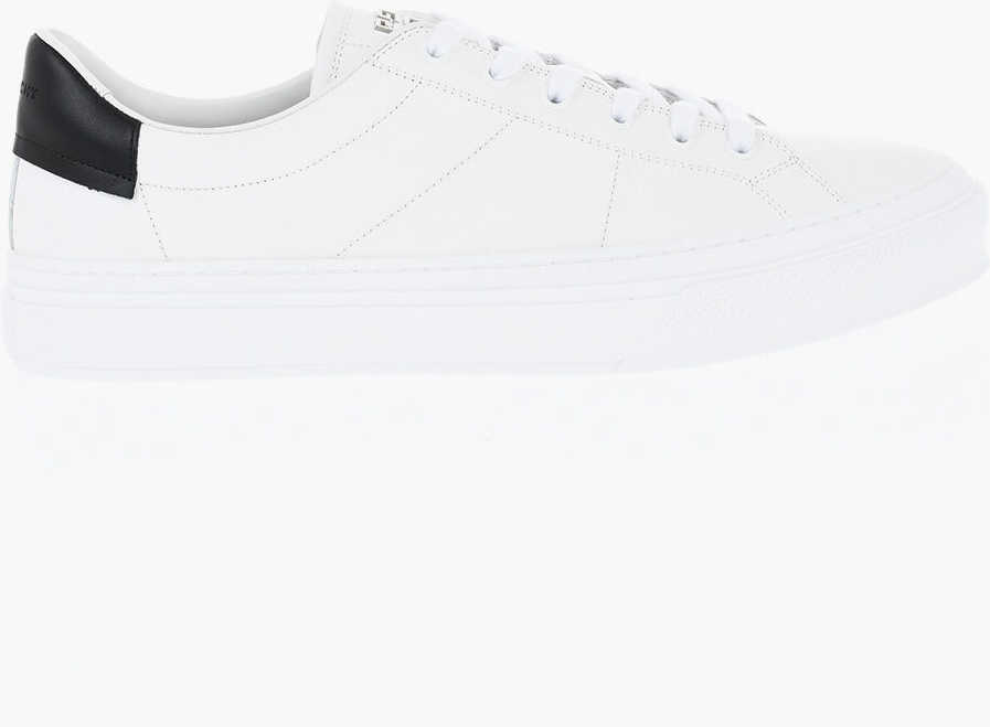 Sneakers Givenchy Leather City Low-Top Sneakers With Contrasting Detail White Femei (BM 19707842) 3