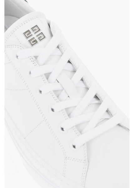Sneakers Givenchy Leather City Low-Top Sneakers With Contrasting Detail White Femei (BM 19707842) 4