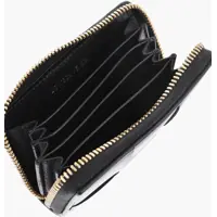 Portofele Bottega Veneta Dama - Portofele Bottega Veneta Braided Leather Card Holder With Zip Black Femei (BM 19707848) - B-mall.ro