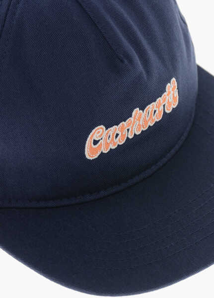 Sepci Carhartt Canvas Baseball Cap With Embroidered Logo Blue Barbati (BM 19707851) 2