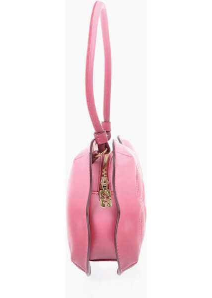 Genti de umar Ganni Degrad Leather Shoulder Bag With Embroidered Logo Pink Femei (BM 19707854) 2