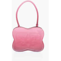 Genti de umar Degrad&egrave; Leather Shoulder Bag With Embroidered Logo Femei