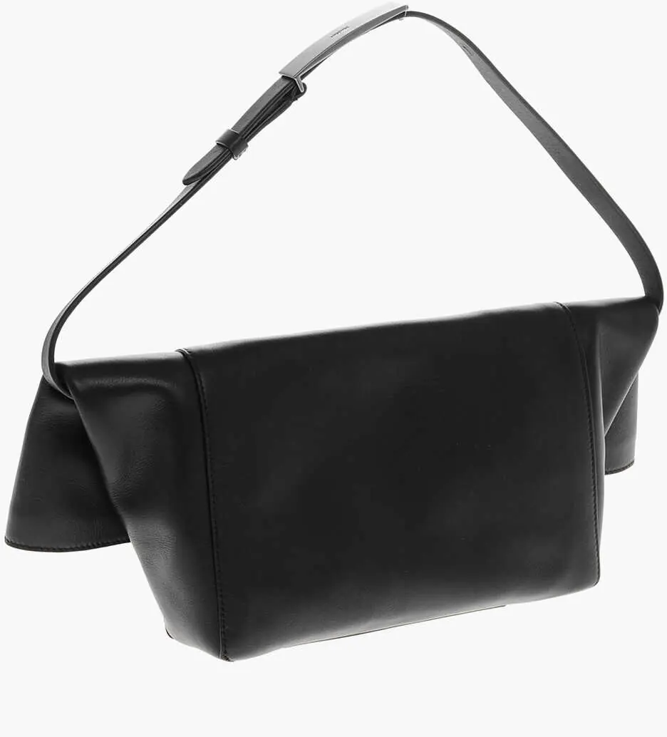 Genti de umar Max Mara Leather Clasp Shoulder Bag With Metal Detail Black Femei (BM 19707857) 2